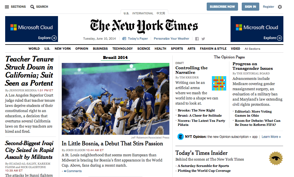 Video tutorial - How to create a magazine layout like the New York Times for your website 3