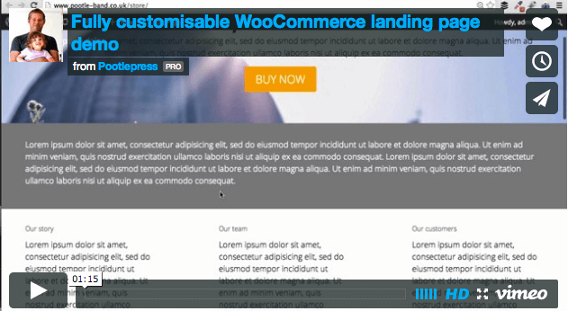 Video demo of a fully customisable WooCommerce landing page built with Canvas Page Builder 14