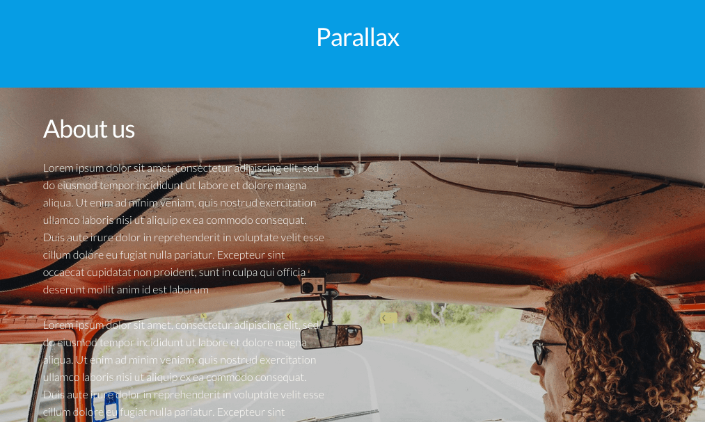 how to create parallax pages in wordpress