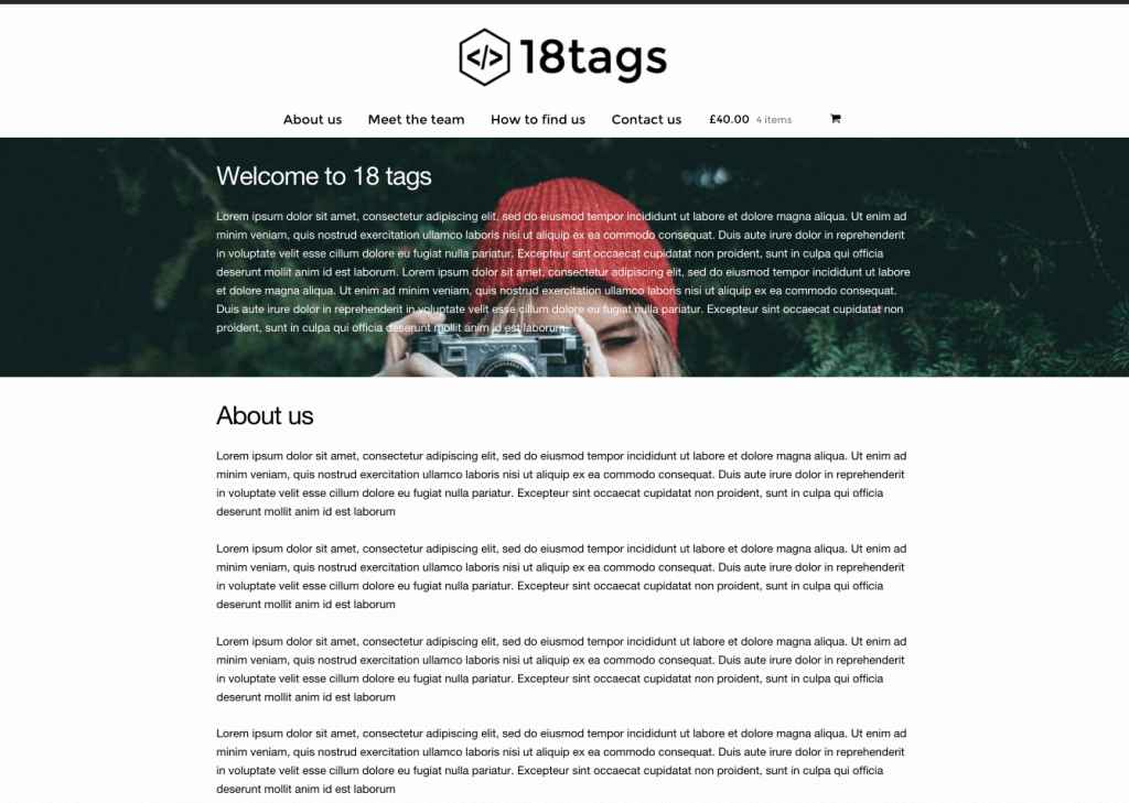 Introducing 18 tags - our new free WordPress theme 5