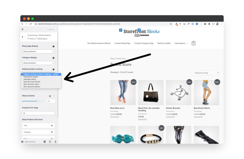 How to Change Default WooCommerce Product Sorting 1