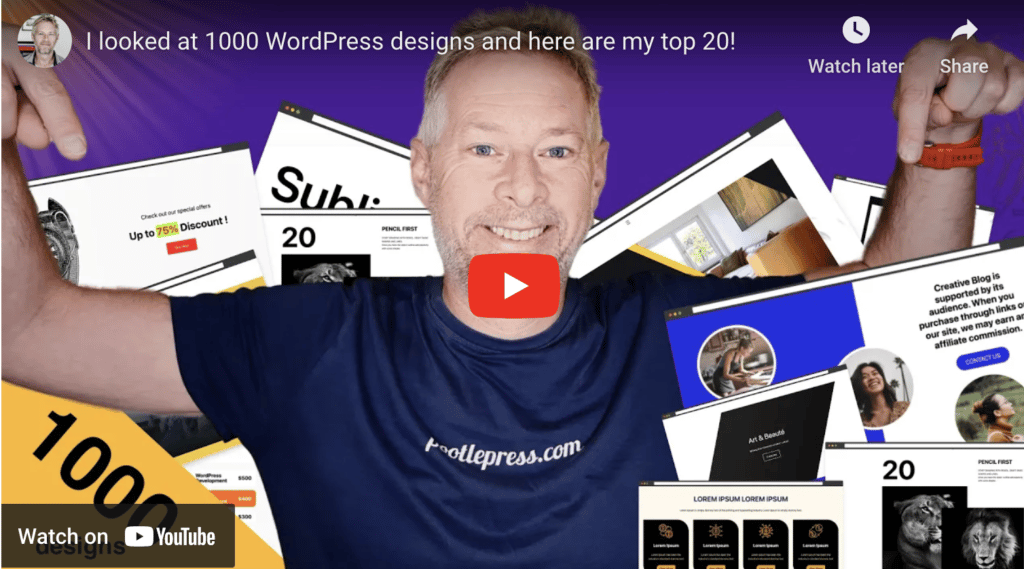 I researched 1000 WordPress designs, and here are my top 20 3
