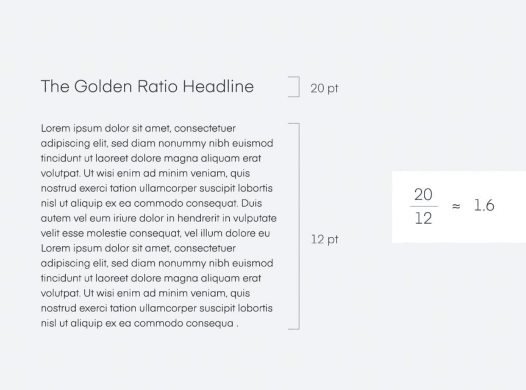 golden ratio type design