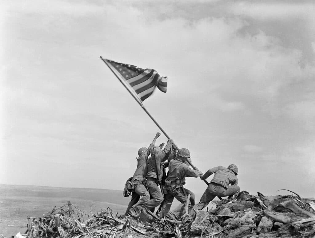 "Raising the Flag on Iwo Jima" by Joe Rosenthal
